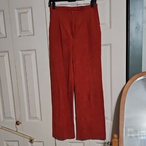 Vintage Polyester Micro Suede Bell Bottoms
